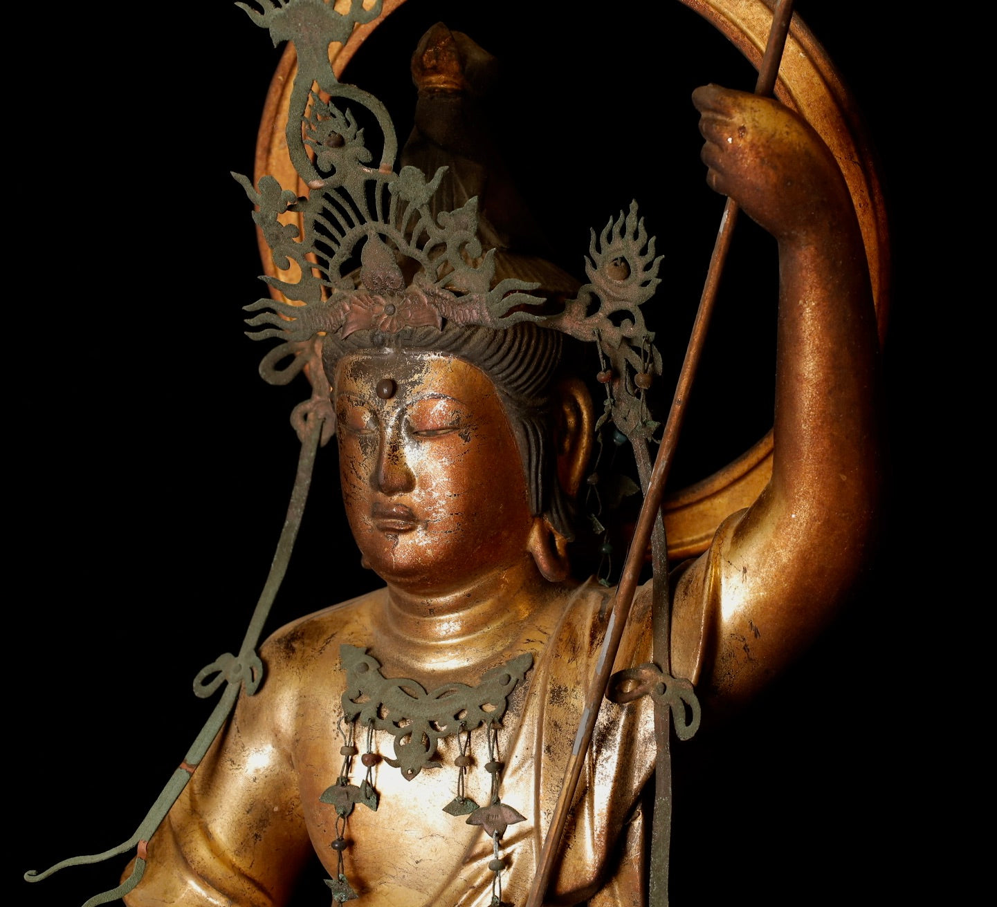 Beautiful Buddhist statue of Kannon (Guanyin) Bodhisattva.